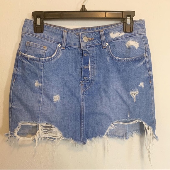 Zara Distress Skirt - Picture 1 of 3